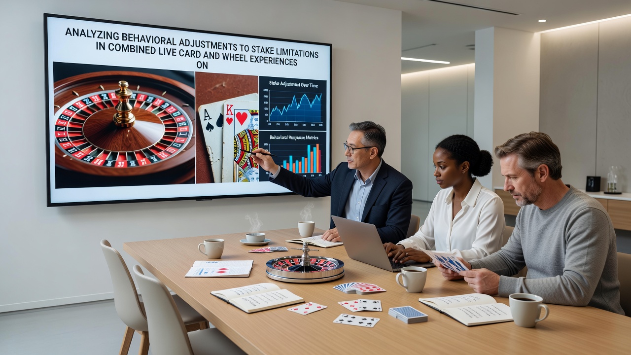 Spielerinteraktionen mit angepassten Einsätzen in mobiler Live-Card-Wheel-Kombination auf Tablet-Display