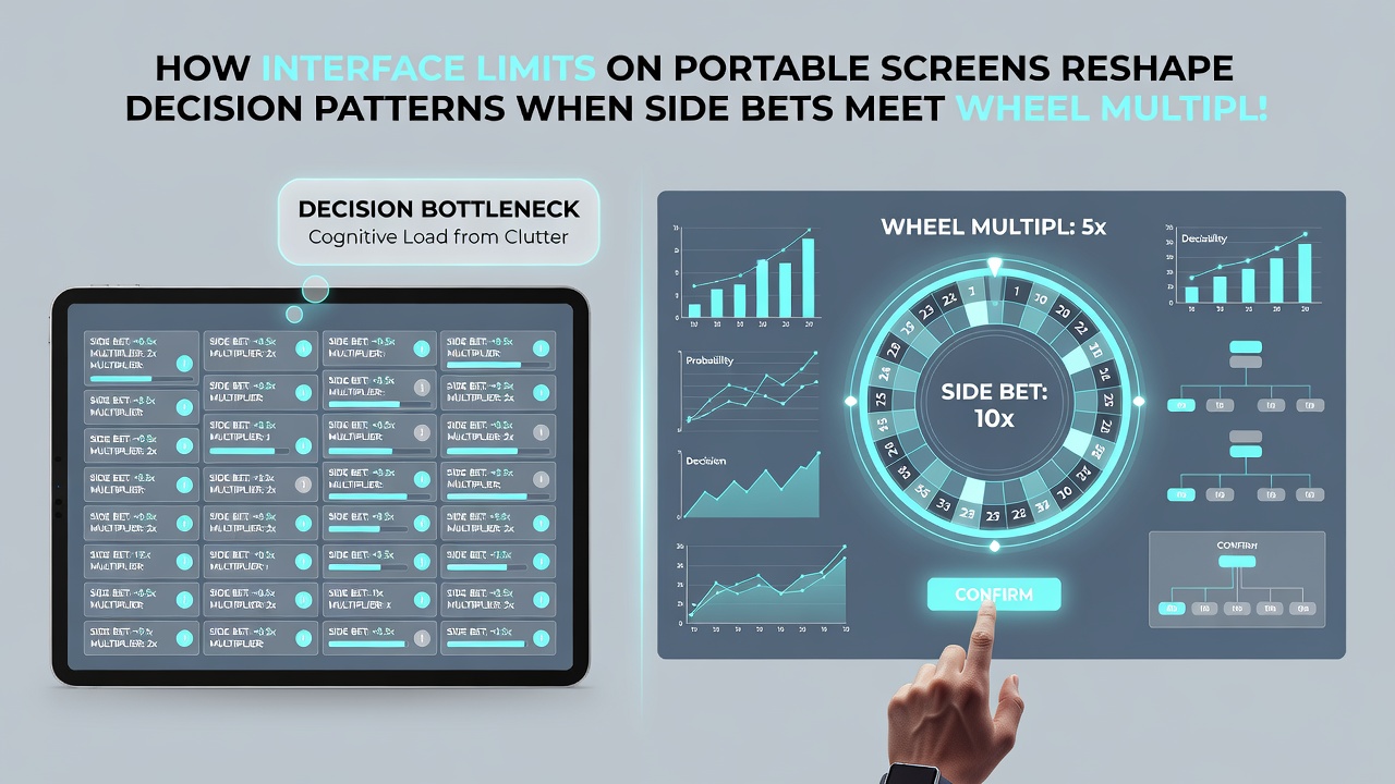 Vergleich der mobilen Ansicht von Blackjack Side Bets neben Roulette-Multiplikatoren unter Limit-Einschränkungen