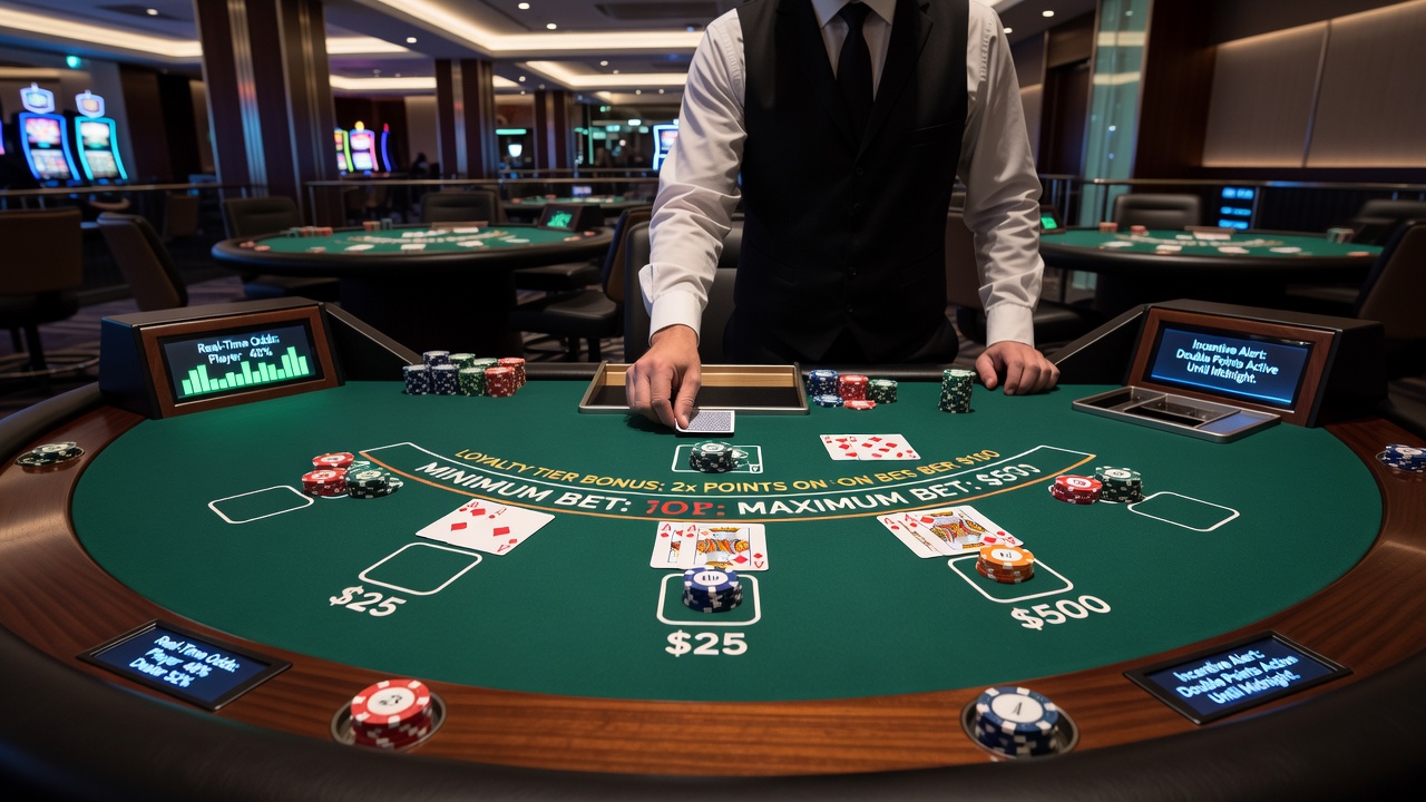 Digitale Blackjack- und Roulette-Tische mit integrierten Wettlimits und Bonusmechanismen